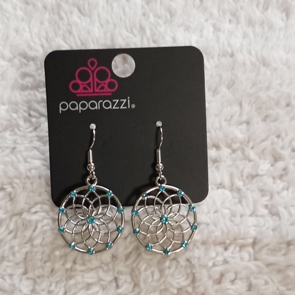 Springtime Salutations Blue Earrings NWT